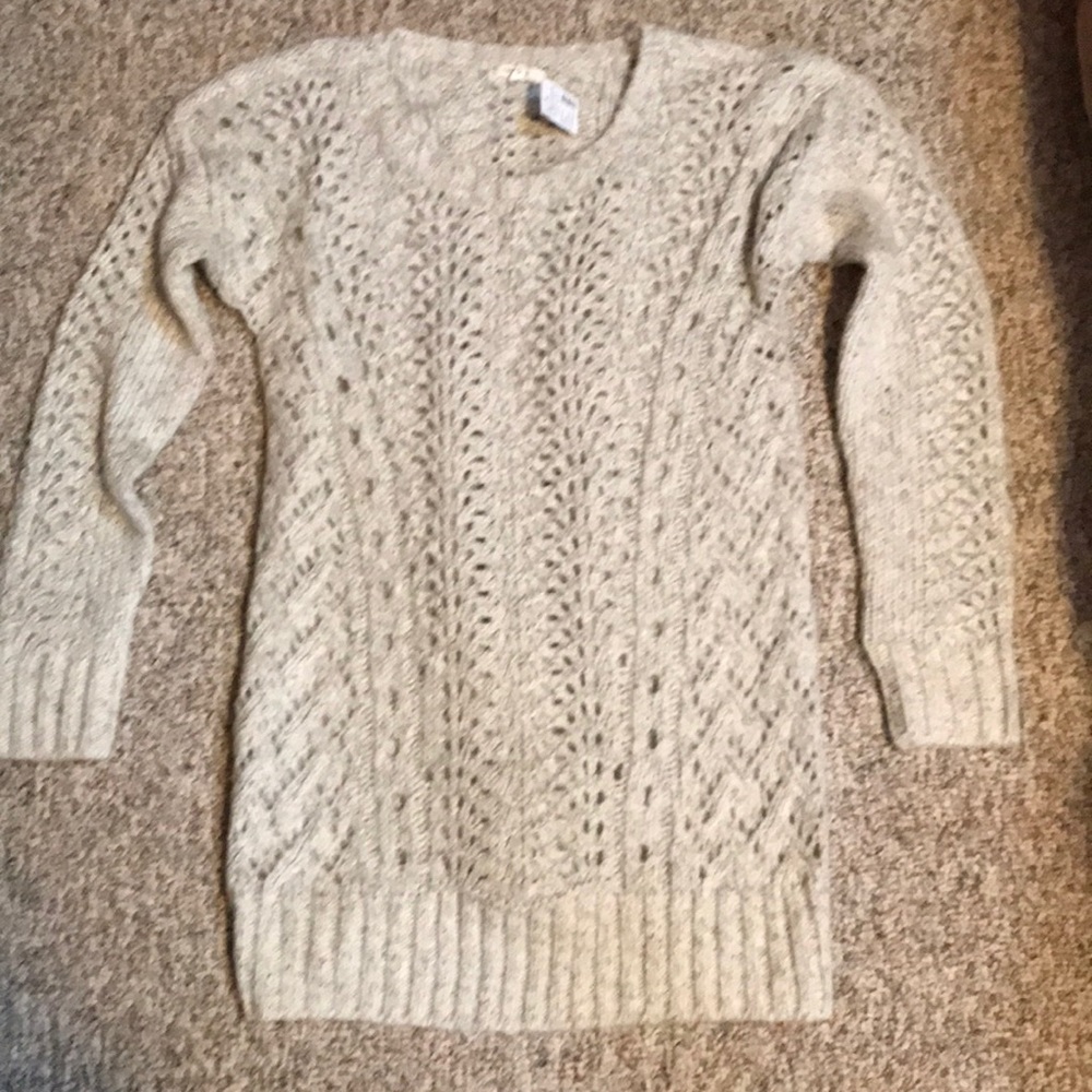 Long gray sweater